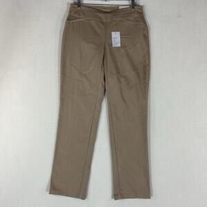 Croft & Barrow NEW The Effortless Stretch Pants Womens 6 Reg Beige Casual NWT